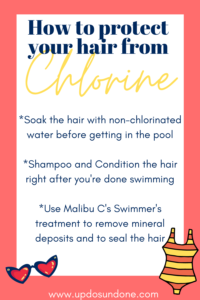 hair tips to protect against chlorine
