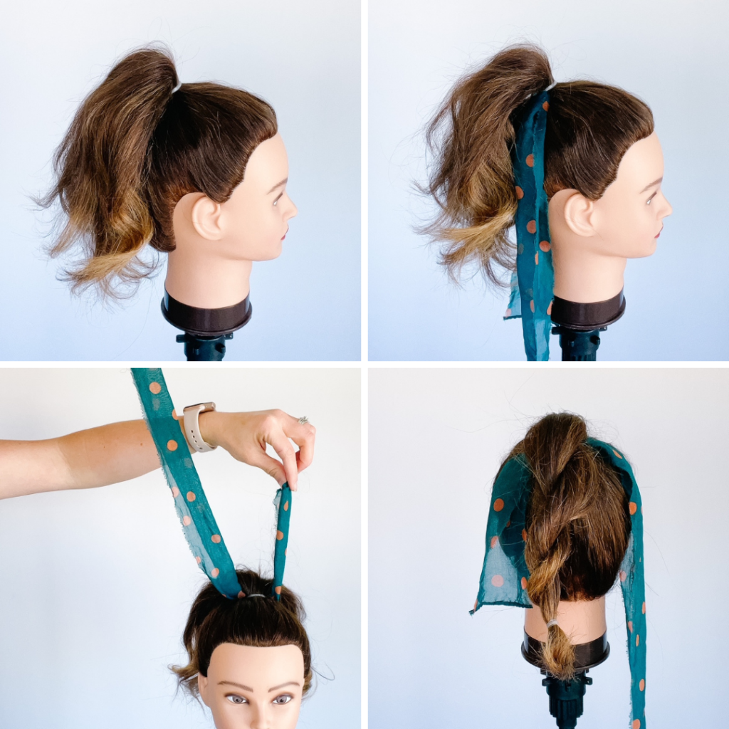 A visual tutorial on a summer hairstyle